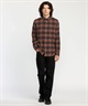 VOLCOM ボルコム 長袖 シャツ メンズ チェックシャツ ロングスリーブシャツ CADEN PLAID LS A0532506(LRD-S)