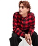 VOLCOM ボルコム 長袖 シャツ メンズ チェックシャツ ロングスリーブシャツ CADEN PLAID LS A0532506(LRD-S)