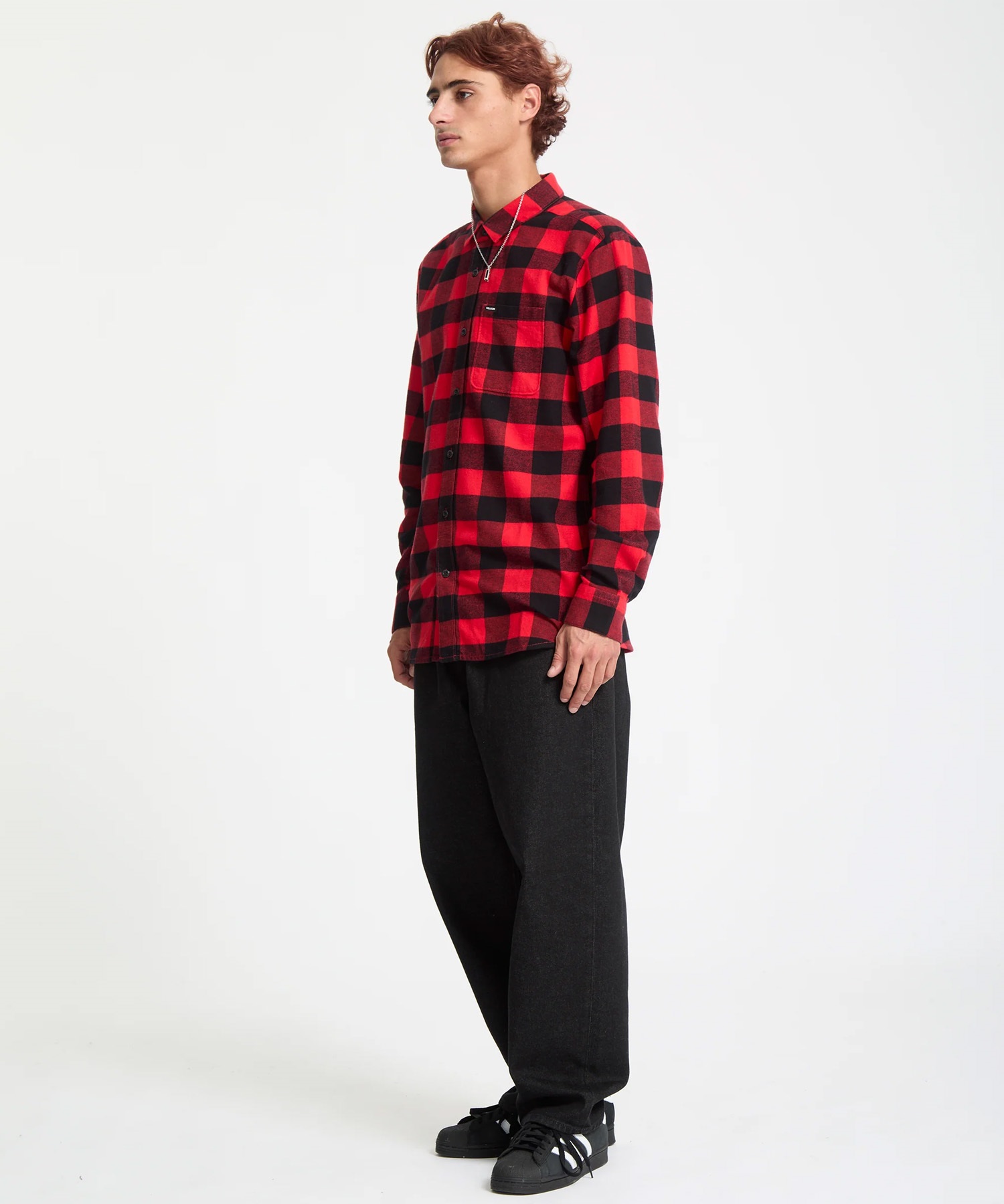 VOLCOM ボルコム 長袖 シャツ メンズ チェックシャツ ロングスリーブ