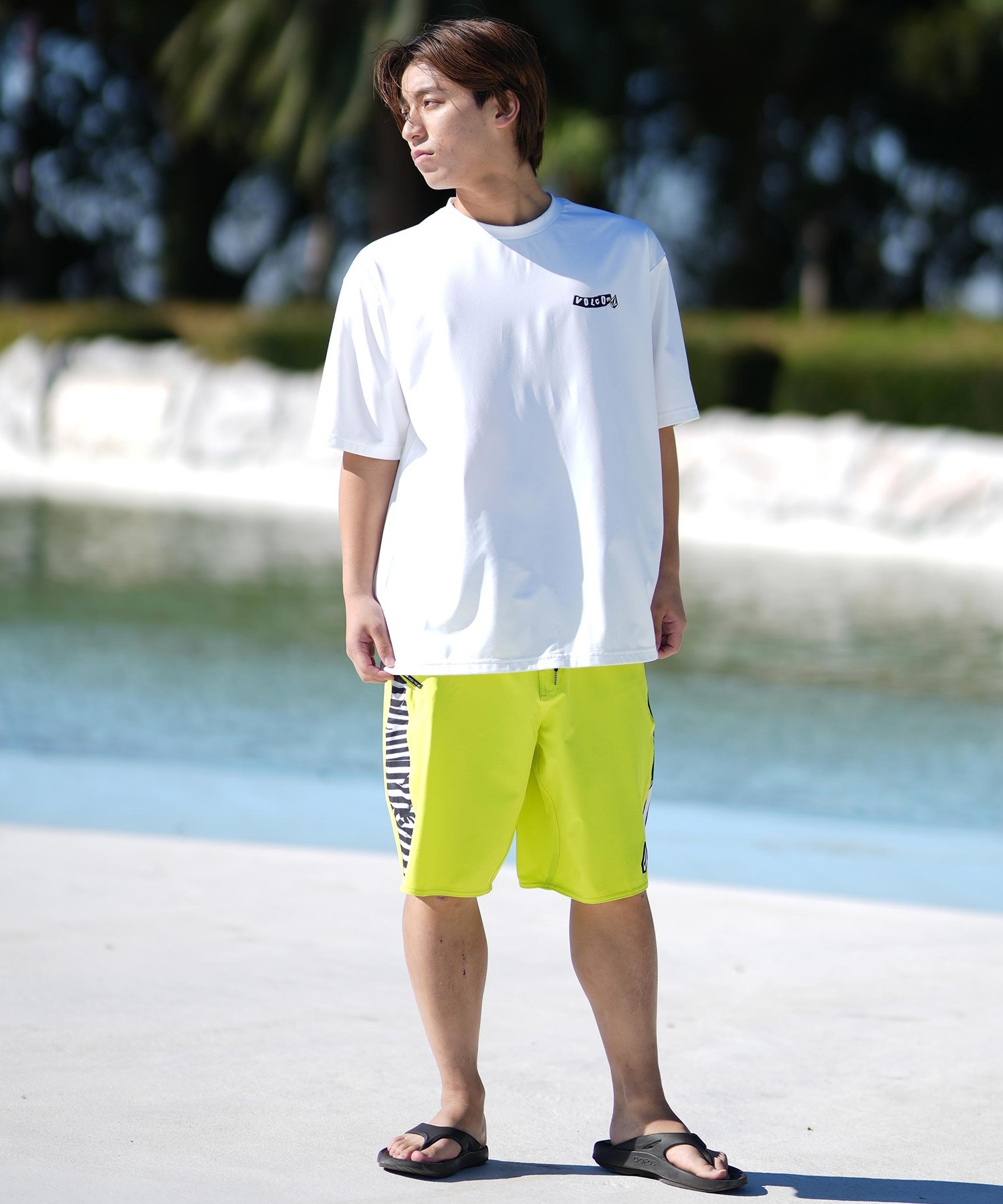 VOLCOM ボルコム 水着 ラッシュガード 半袖 Tシャツ メンズ 水陸両用
