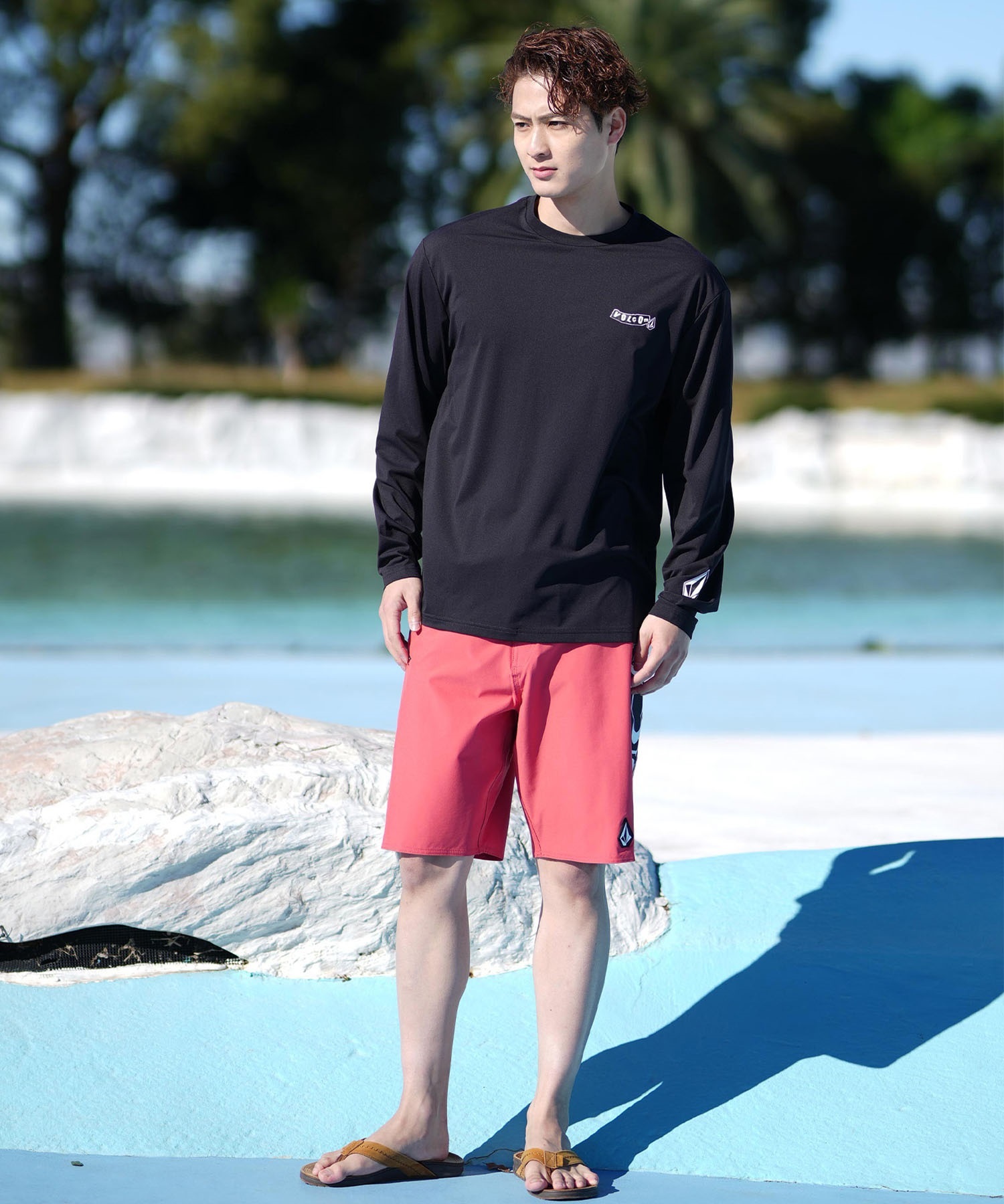 VOLCOM ボルコム 水着 長袖 ラッシュガード メンズ UVカット