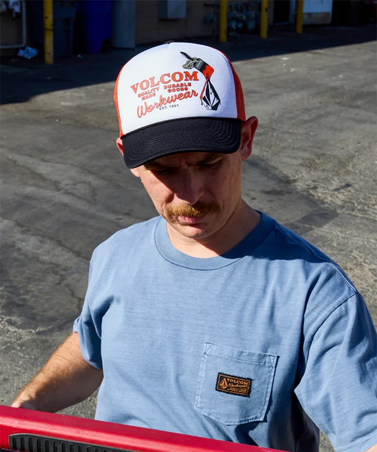 VOLCOM ボルコム キャップ メッシュ ロゴ EVEN LAY WORKWEAR HAT