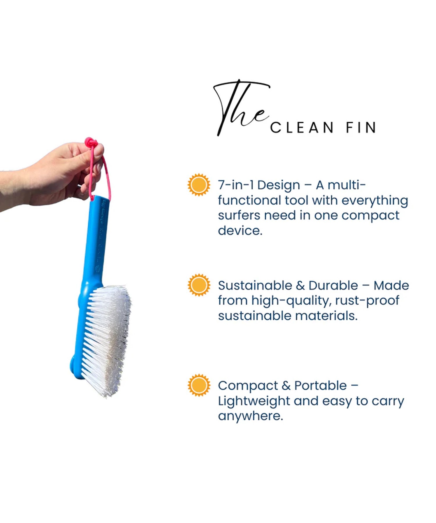 The Clean Fin クリーンフィン ブラシ フィン脱着ツール 栓抜き