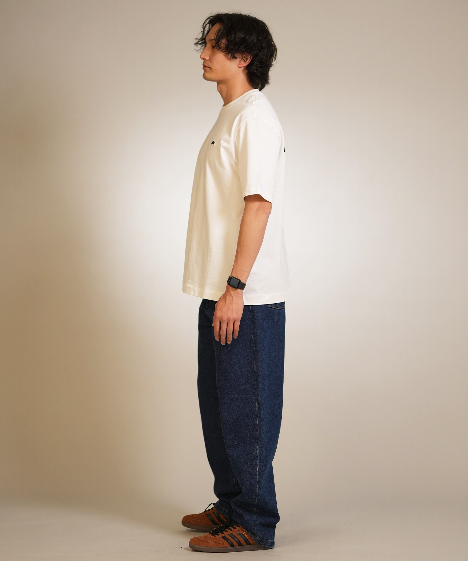 LACOSTE ラコステ 半袖 Tシャツ メンズ ロゴ バックプリントベーシック