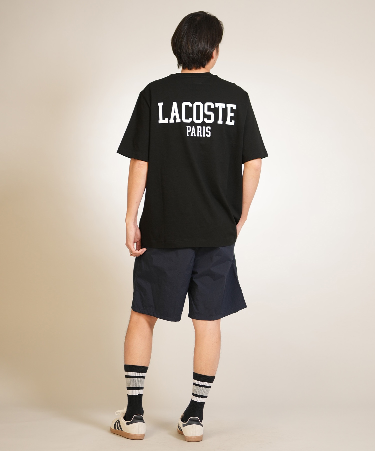 LACOSTE ラコステ 半袖 Tシャツ メンズ ロゴ バックプリントベーシック