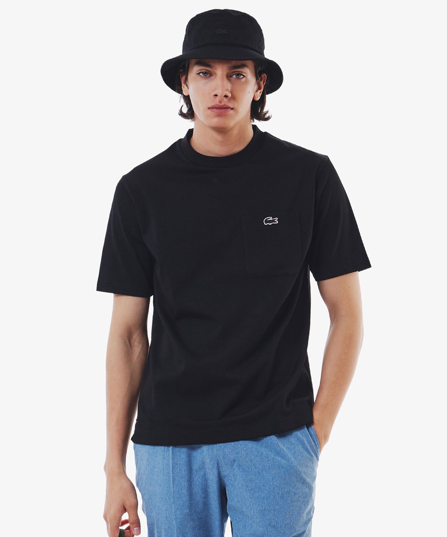 ラコステ　半袖　ブラック 楽天市場】LACOSTE ラコステ 鹿の子地ポケット半袖Tシャツ TH4921 半袖