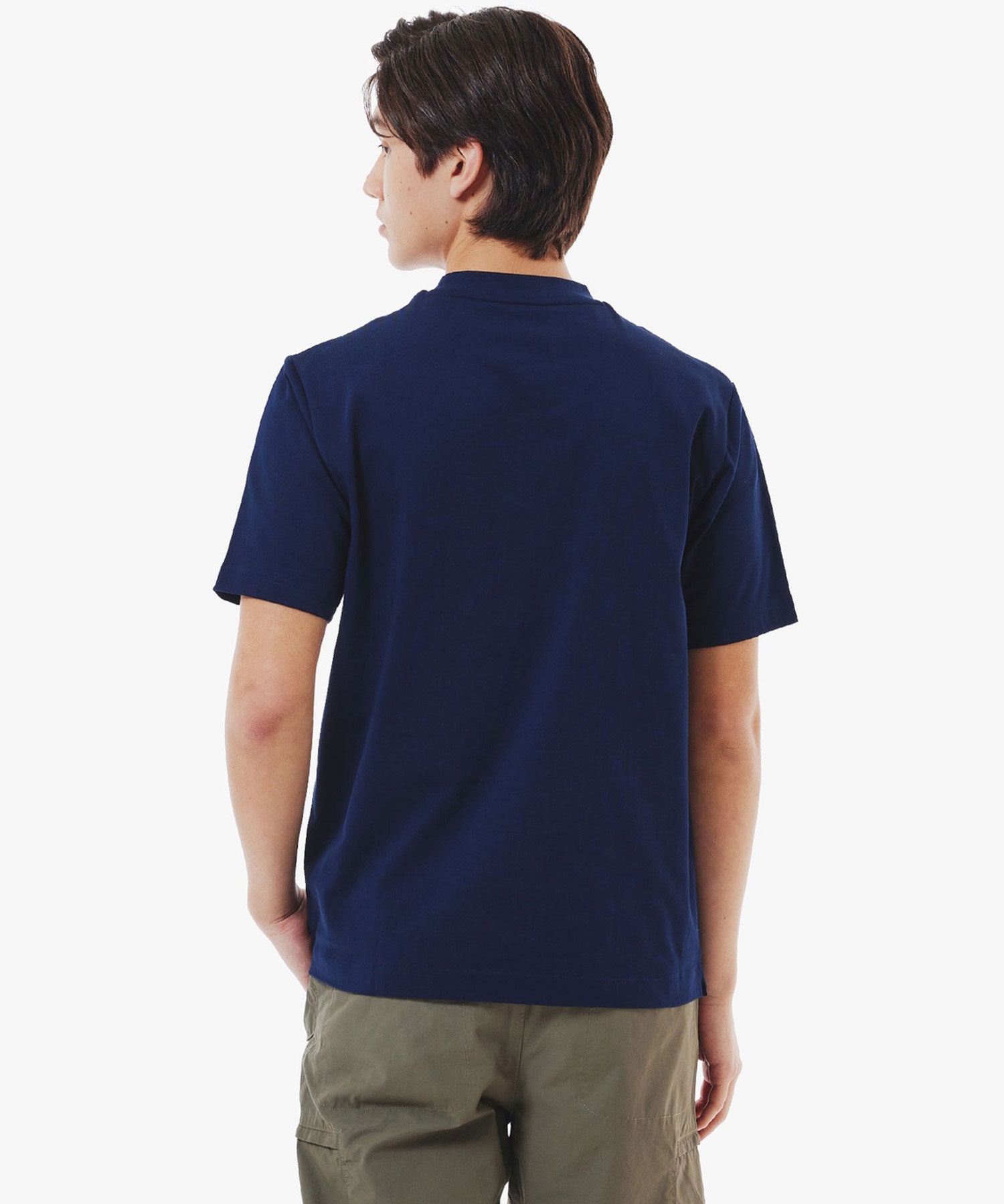 [LACOSTE] スポーツテイスト 半袖Tシャツ LACOSTE tシャツ アウトラインクロックポケット半袖Tシャツ