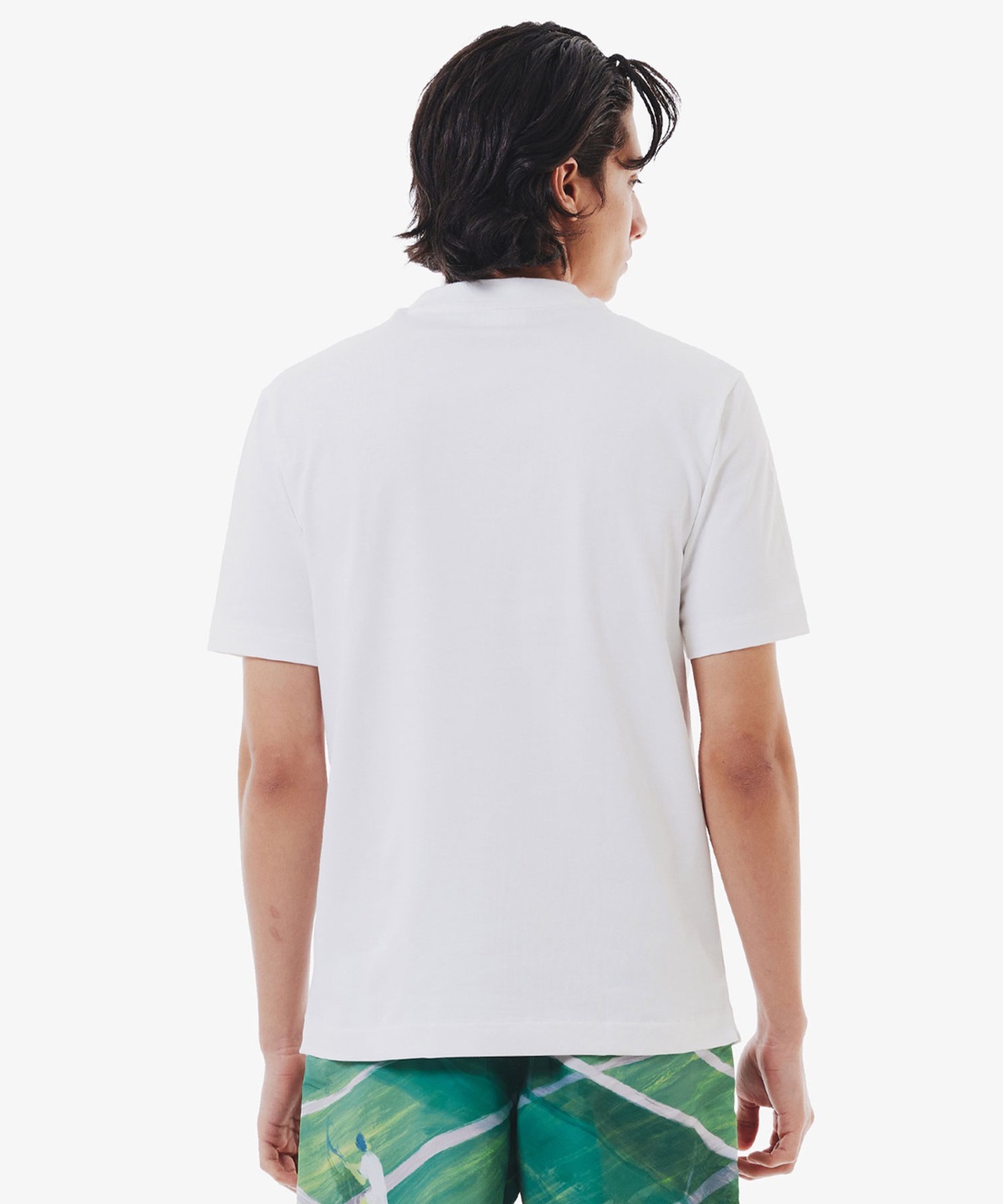 LACOSTE ラコステ 半袖 Tシャツ メンズ アウトライン クロック クルー