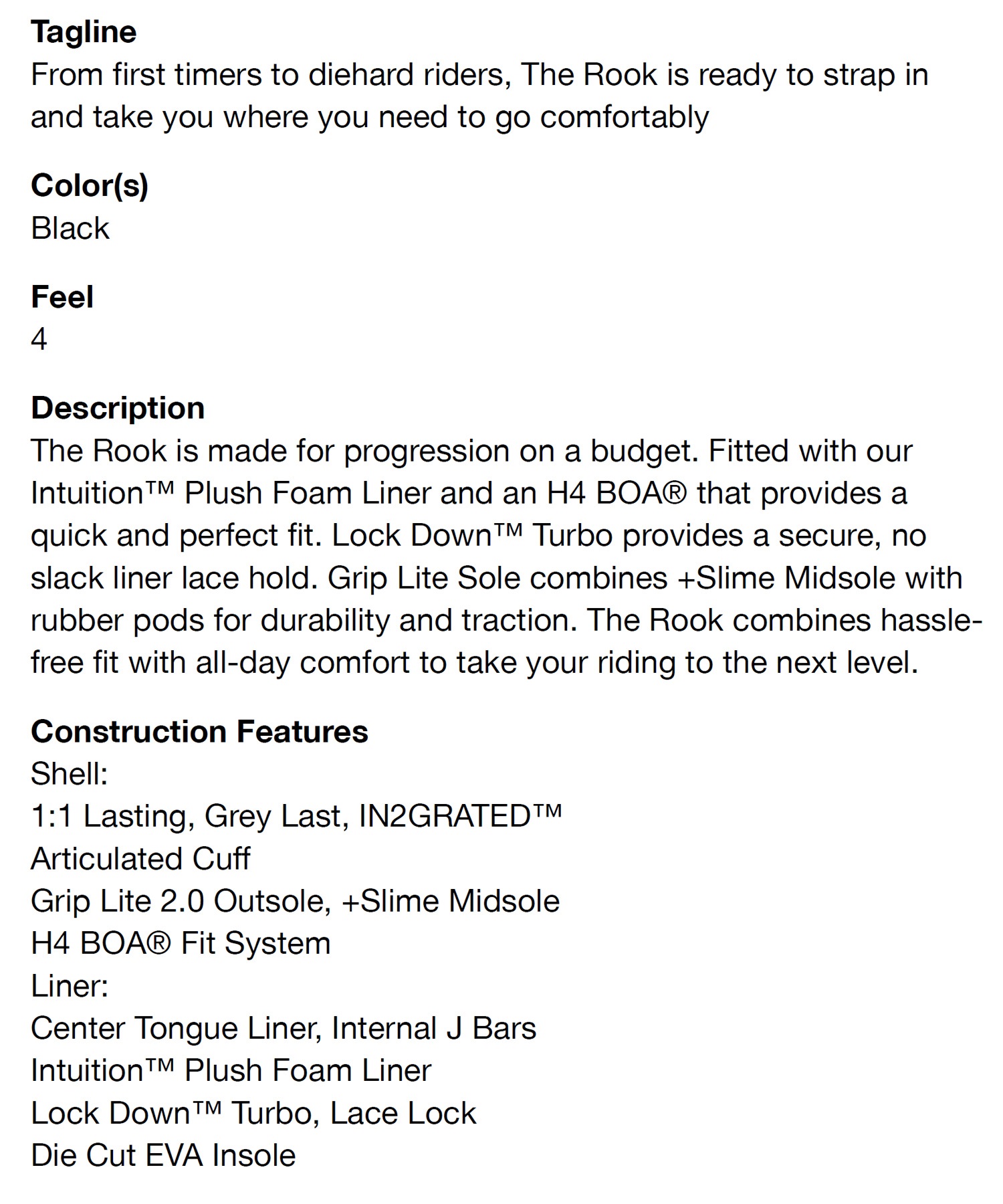 RIDE ライド ROOK スノーボード ブーツ メンズ ムラサキスポーツ 25-26