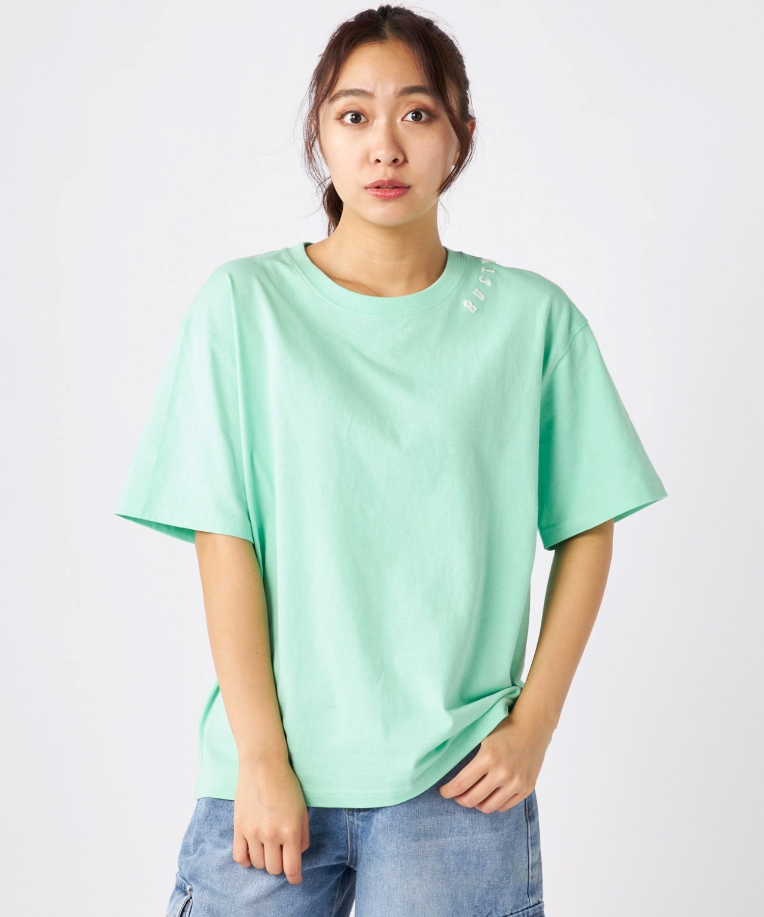 RUSTY ラスティー 半袖 Tシャツ レディース バックプリント ニコ