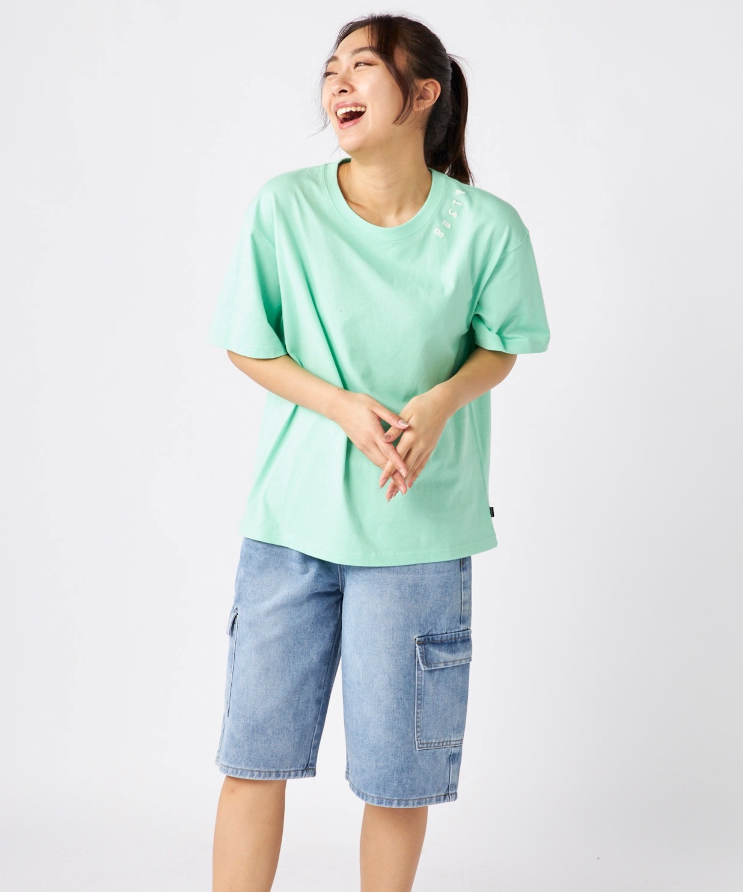 RUSTY ラスティー 半袖 Tシャツ レディース バックプリント ニコ