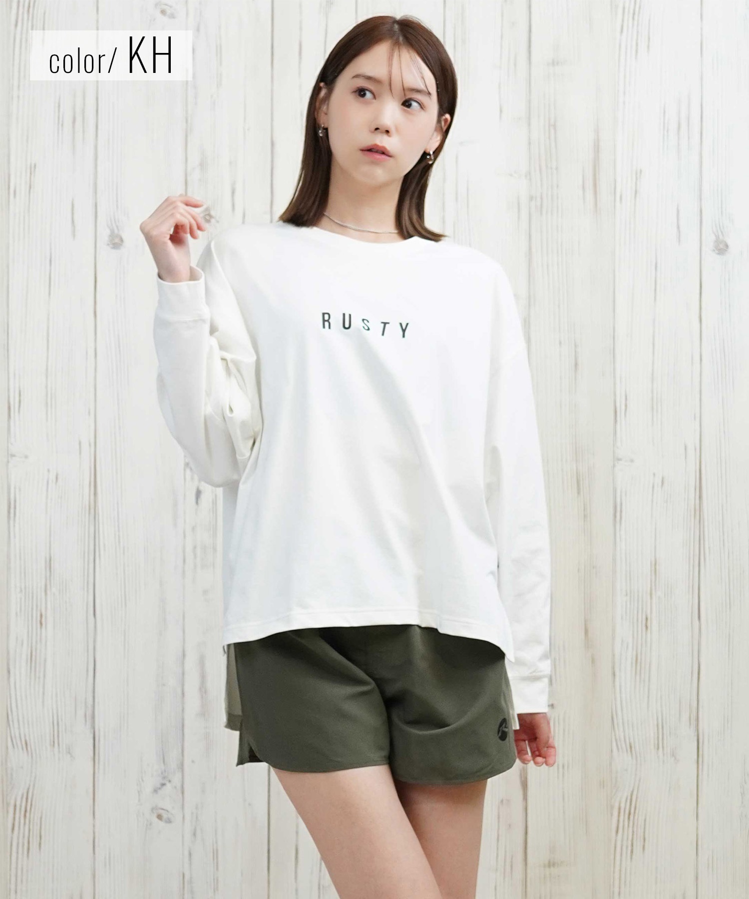 RUSTY ラスティ 水着 レディース 4点セット ブラトップ ショーツ ロンT