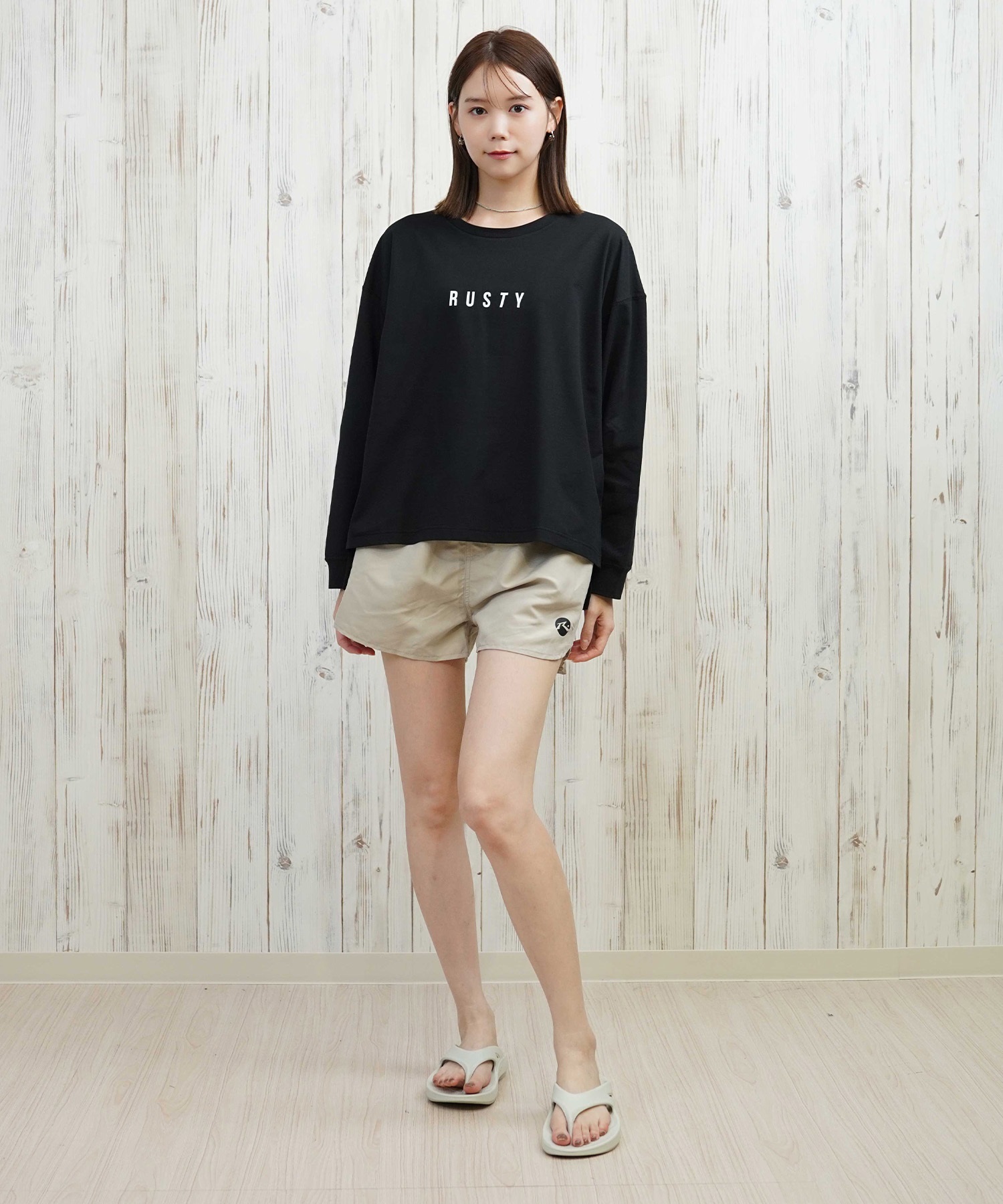 RUSTY ラスティ 水着 レディース 4点セット ブラトップ ショーツ ロンT