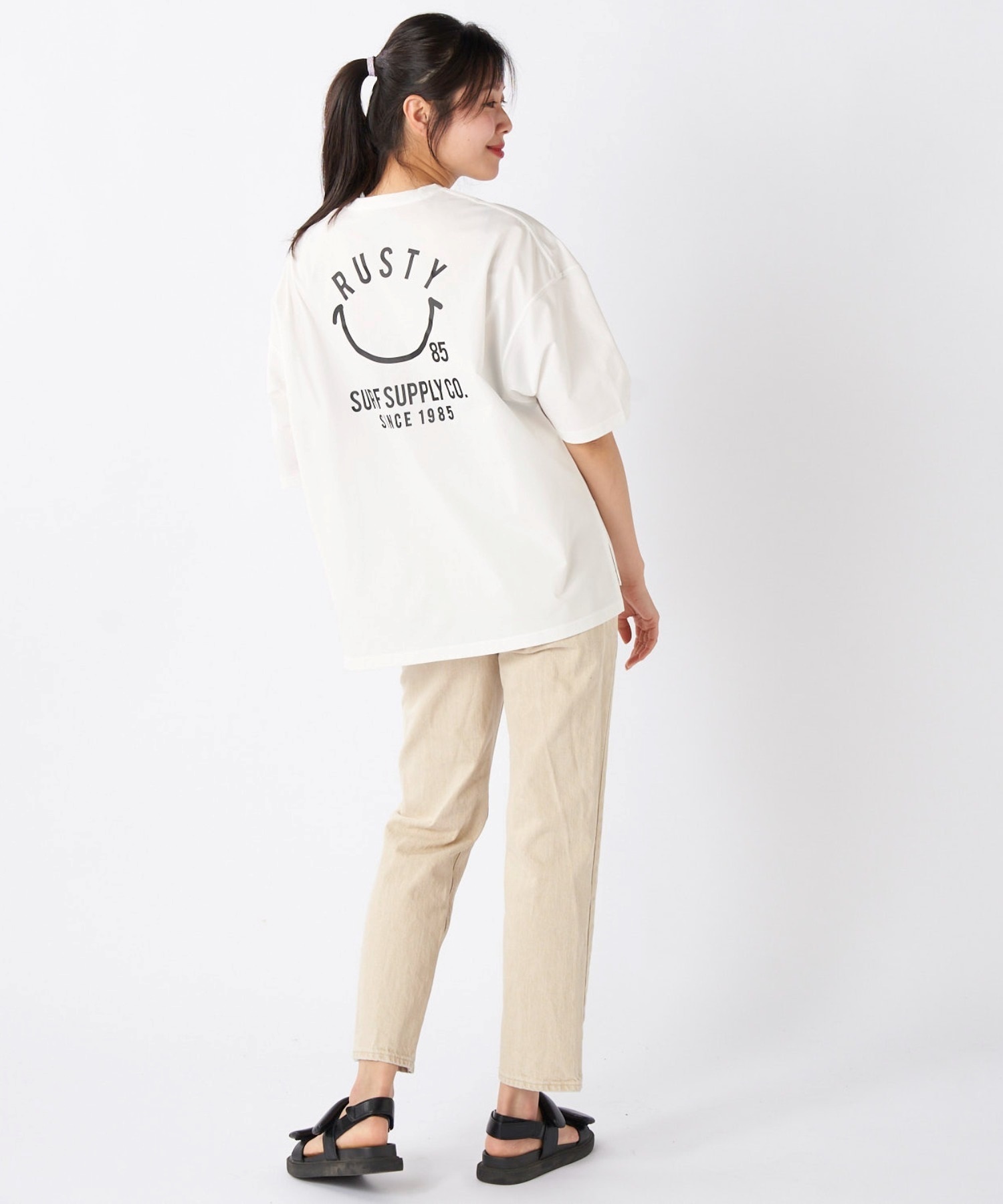 RUSTY レディース フィッシング シャツ（KHA）Lサイズ 大きいサイズ】RUSTYレディース 《シワになりにくい・軽量速乾・UPF56+