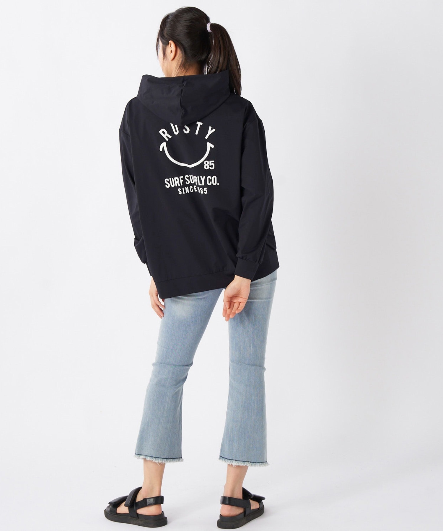 RUSTY ラスティー 水着 レディース ラッシュガード 長袖 Tシャツ ロンT