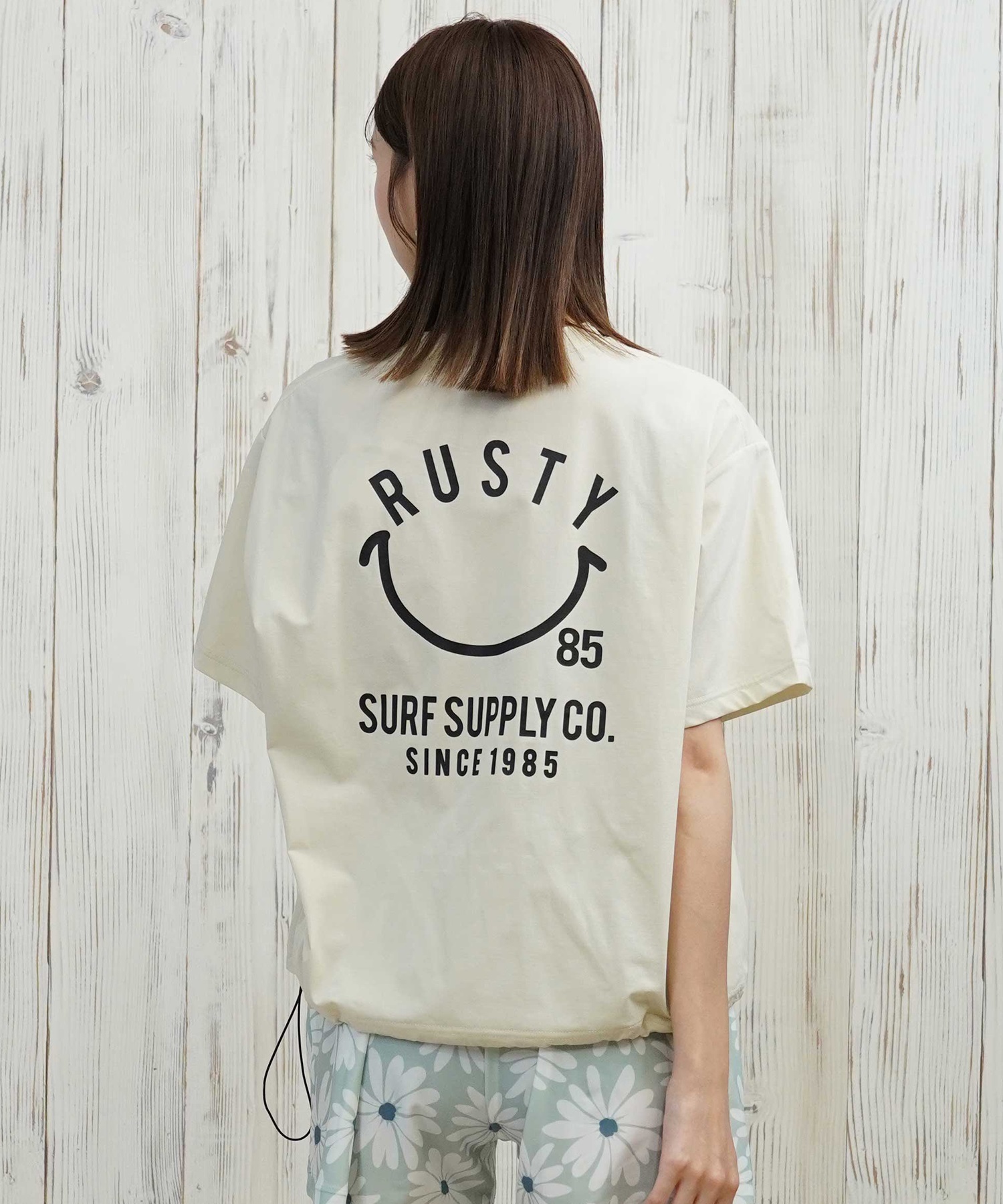 RUSTY ラスティ 水着 ラッシュガード 半袖 Tシャツ レディース ニコ
