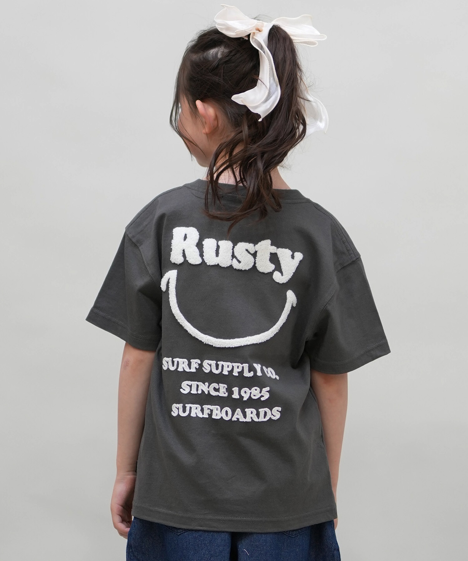 RUSTY ラスティー 半袖 Tシャツ キッズ 子供 965505(LGN-100cm)