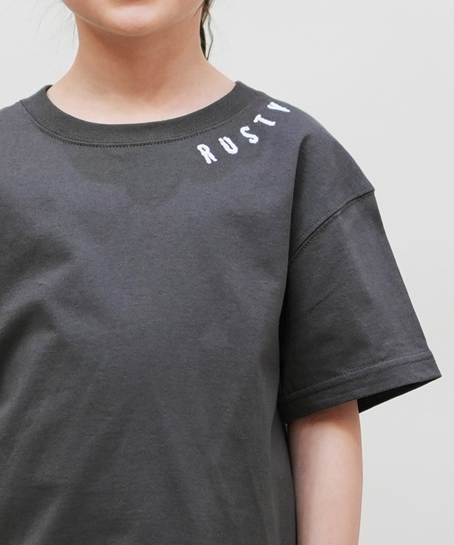 RUSTY ラスティー 半袖 Tシャツ キッズ 子供 965505(LGN-100cm)
