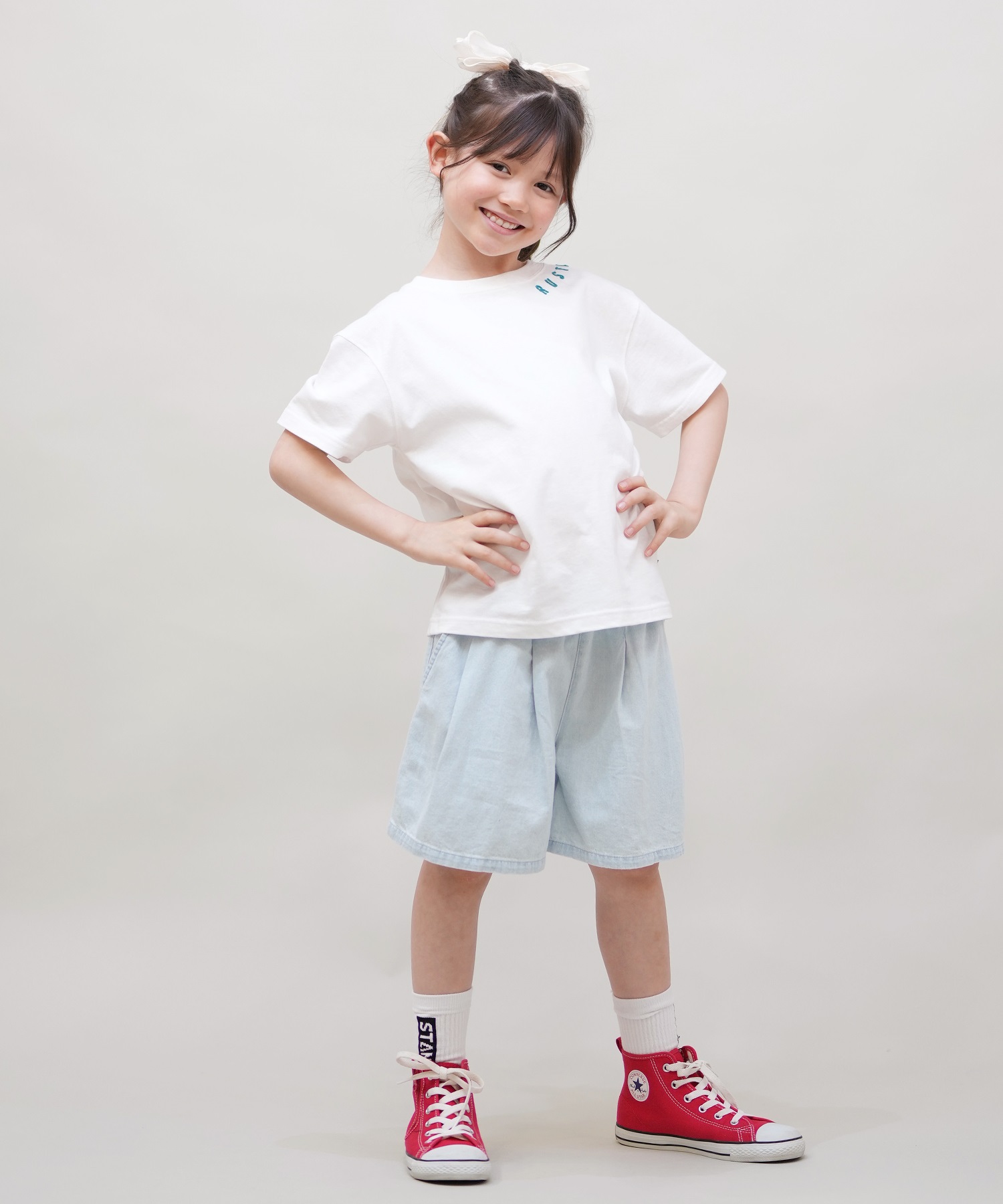 RUSTY ラスティー 半袖 Tシャツ キッズ 子供 965505(LGN-100cm)