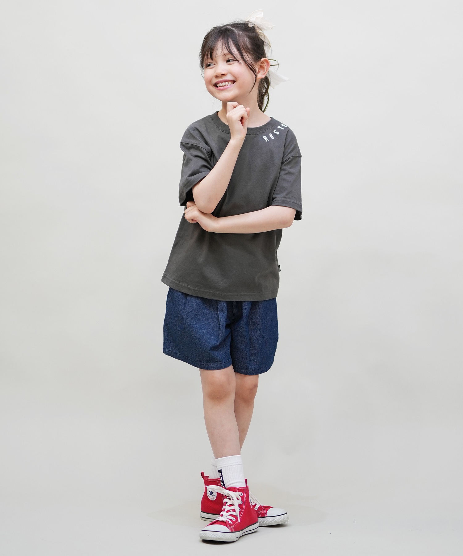 RUSTY ラスティー 半袖 Tシャツ キッズ 子供 965505(LGN-100cm)