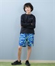 RUSTY ラスティ 水着 海パン トランクス サーフパンツ キッズ ジュニア 子供 トロピカルカモフラージュ ボードショーツ 965401(BL-130cm)
