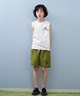 RUSTY ラスティ 水着 海パン トランクス サーフパンツ キッズ ジュニア 子供 無地 ワッペン付きボードショーツ 965403(BK-130cm)