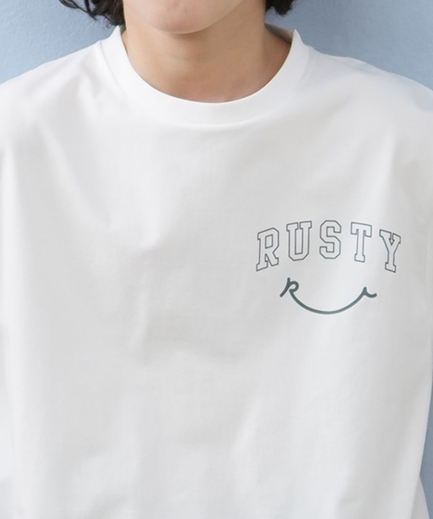 RUSTY ラスティ 水着 ラッシュガード 長袖 Tシャツ ロンT キッズ ジュニア 子供 男の子 女の子 水陸両用 吸水速乾 UVカット 965463(WT-130cm)