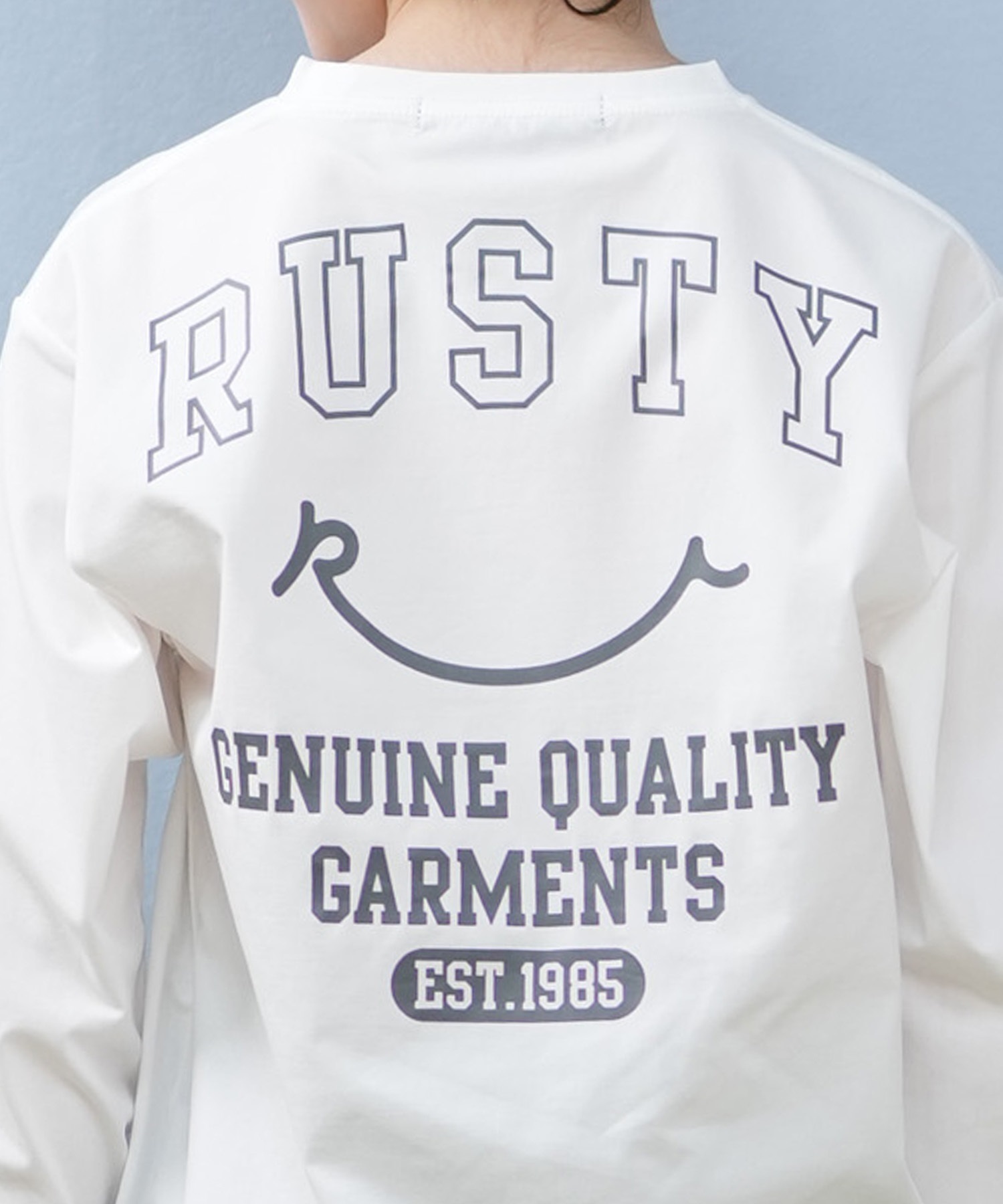 RUSTY ラスティ 水着 ラッシュガード 長袖 Tシャツ ロンT キッズ ジュニア 子供 男の子 女の子 水陸両用 吸水速乾 UVカット 965463(WT-130cm)