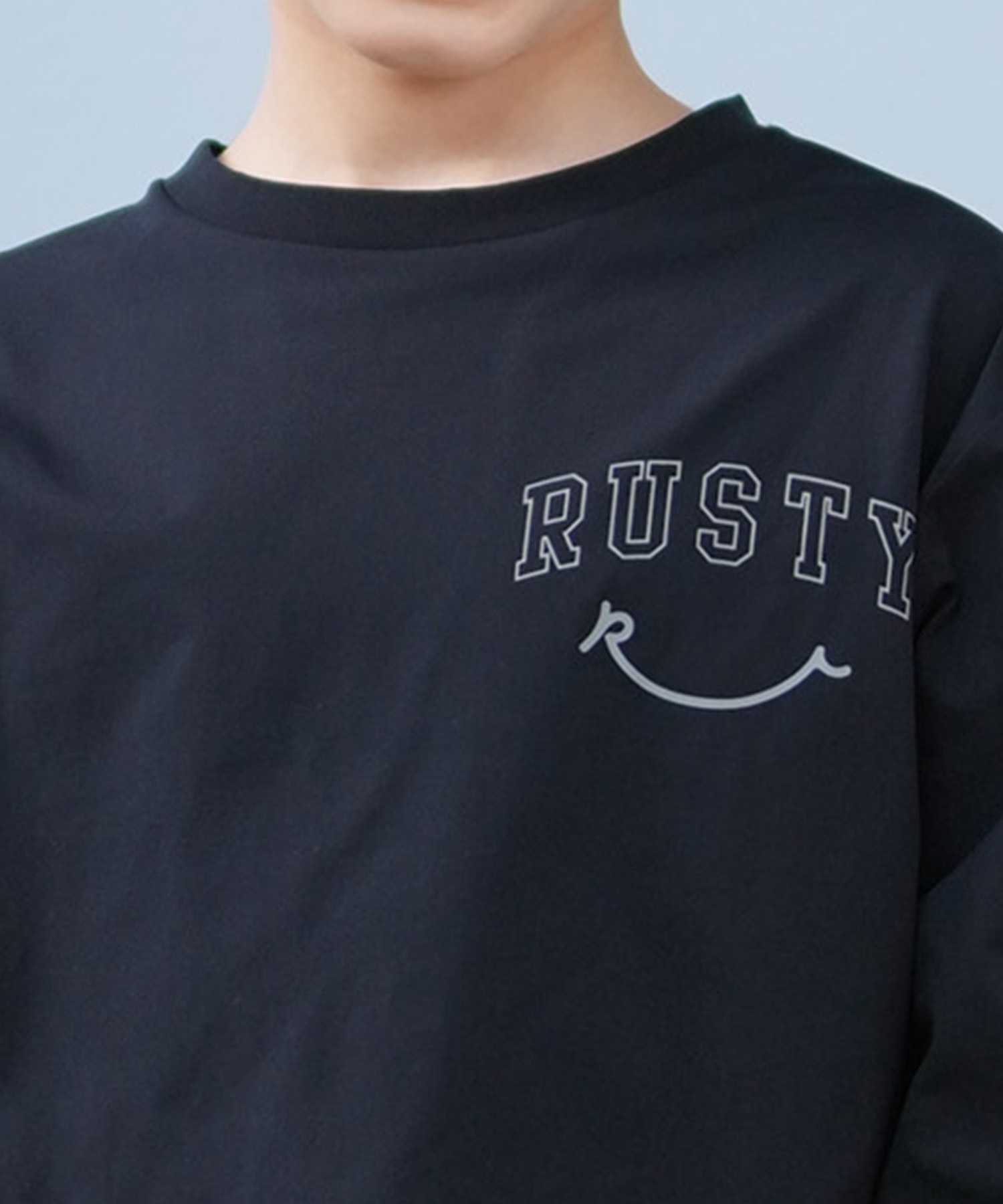 RUSTY ラスティ 水着 ラッシュガード 長袖 Tシャツ ロンT キッズ ジュニア 子供 男の子 女の子 水陸両用 吸水速乾 UVカット 965463(WT-130cm)