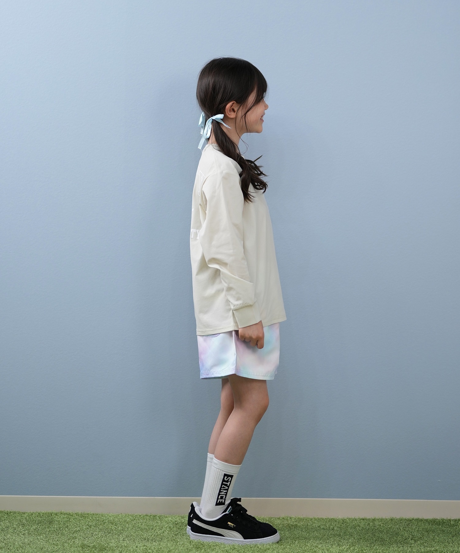 RUSTY ラスティ 水着 ラッシュガード 長袖 Tシャツ ロンT キッズ ジュニア 子供 男の子 女の子 水陸両用 吸水速乾 UVカット 965463(WT-130cm)