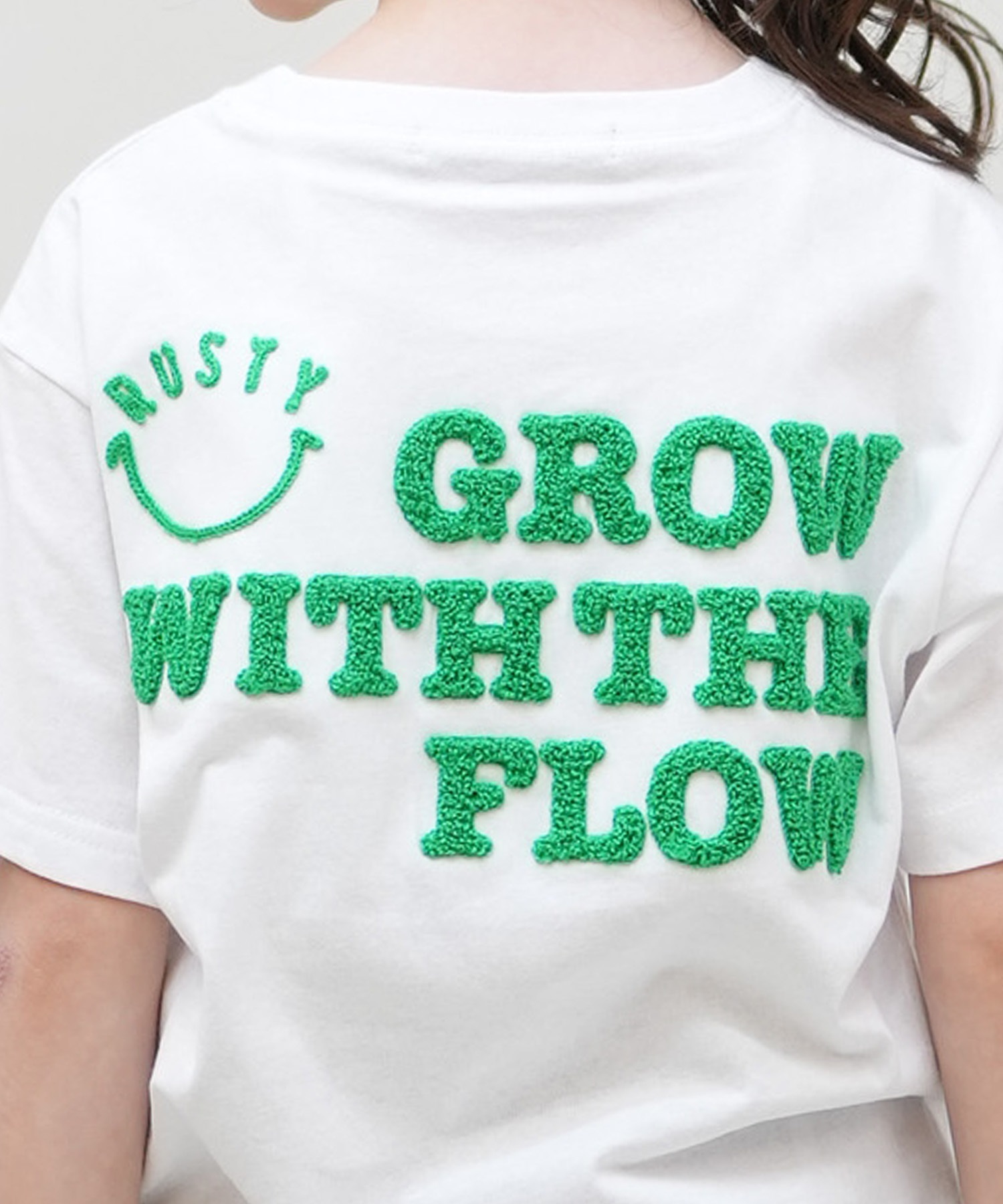 RUSTY ラスティ 半袖 Tシャツ キッズ ジュニア 子供 女の子 バック