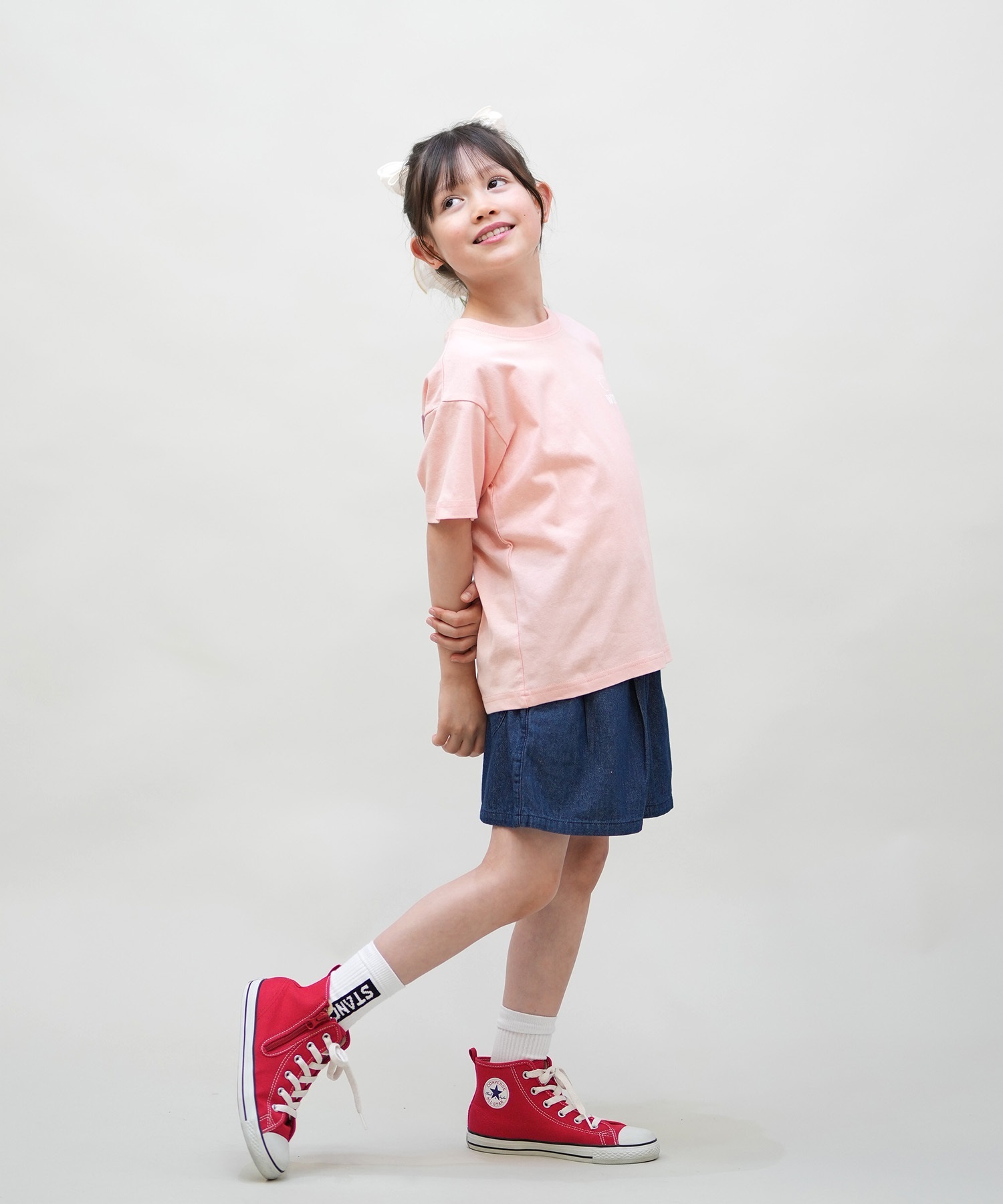 RUSTY ラスティ 半袖 Tシャツ キッズ ジュニア 子供 女の子 バック
