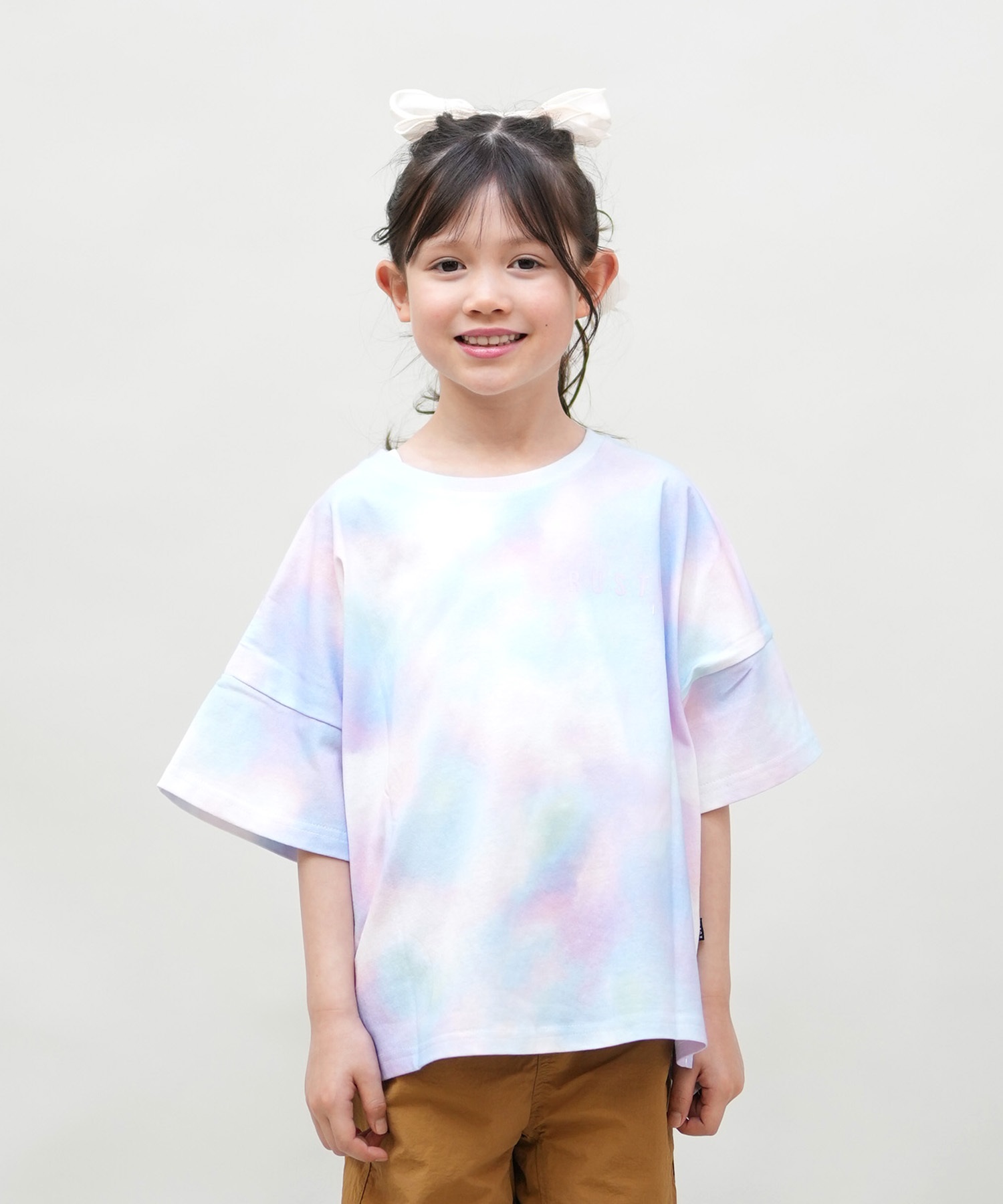 nina出品 リアリプリー ダルクスポーツTシャツ 2XL RUSTY ラスティ 半袖 Tシャツ キッズ ジュニア 子供 女の子 バック