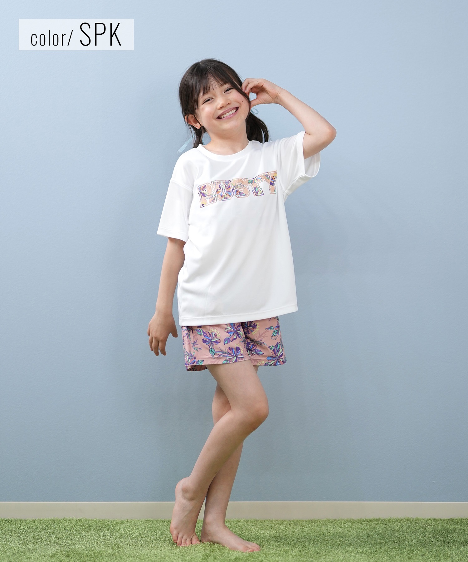 RUSTY ラスティ 水着 4点セット キッズ ジュニア 子供 女の子 スイム
