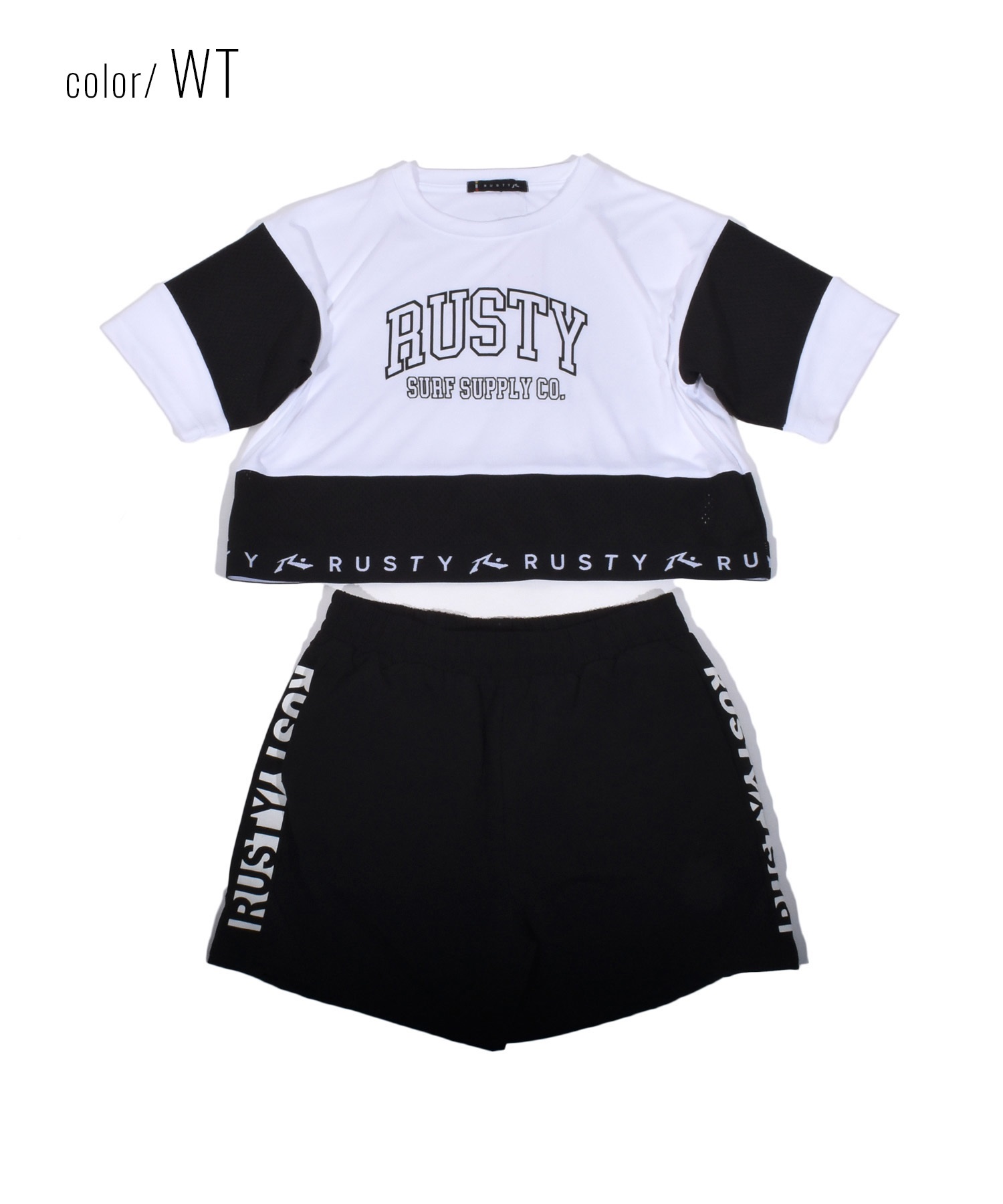 RUSTY ラスティ 水着 4点セット キッズ ジュニア 子供 ブラトップ