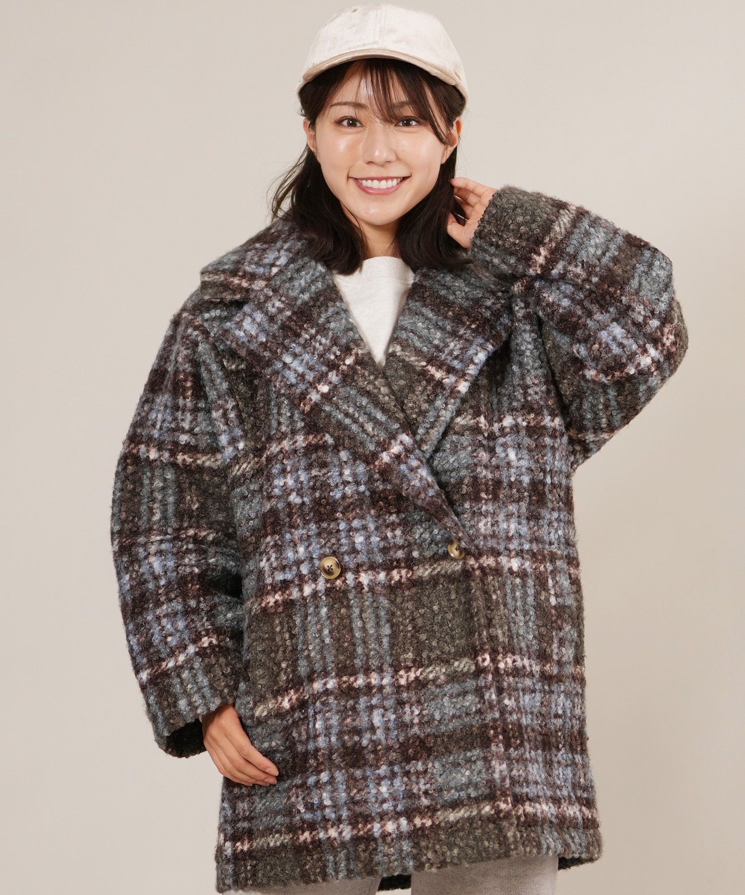 RIKKA FEMME リッカファム ジャケット レディース チェック柄