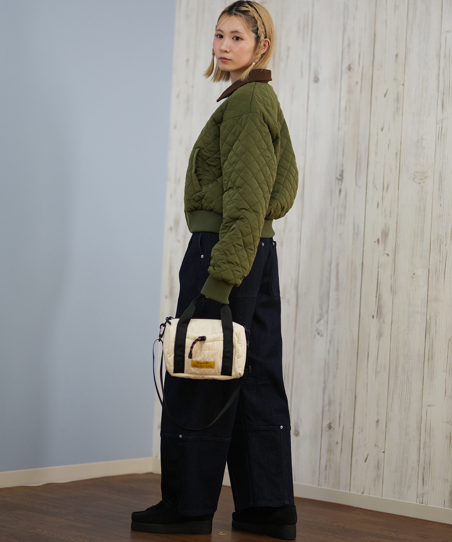 RIKKA FEMME リッカファム ジャケット レディース バイカラー シンプル