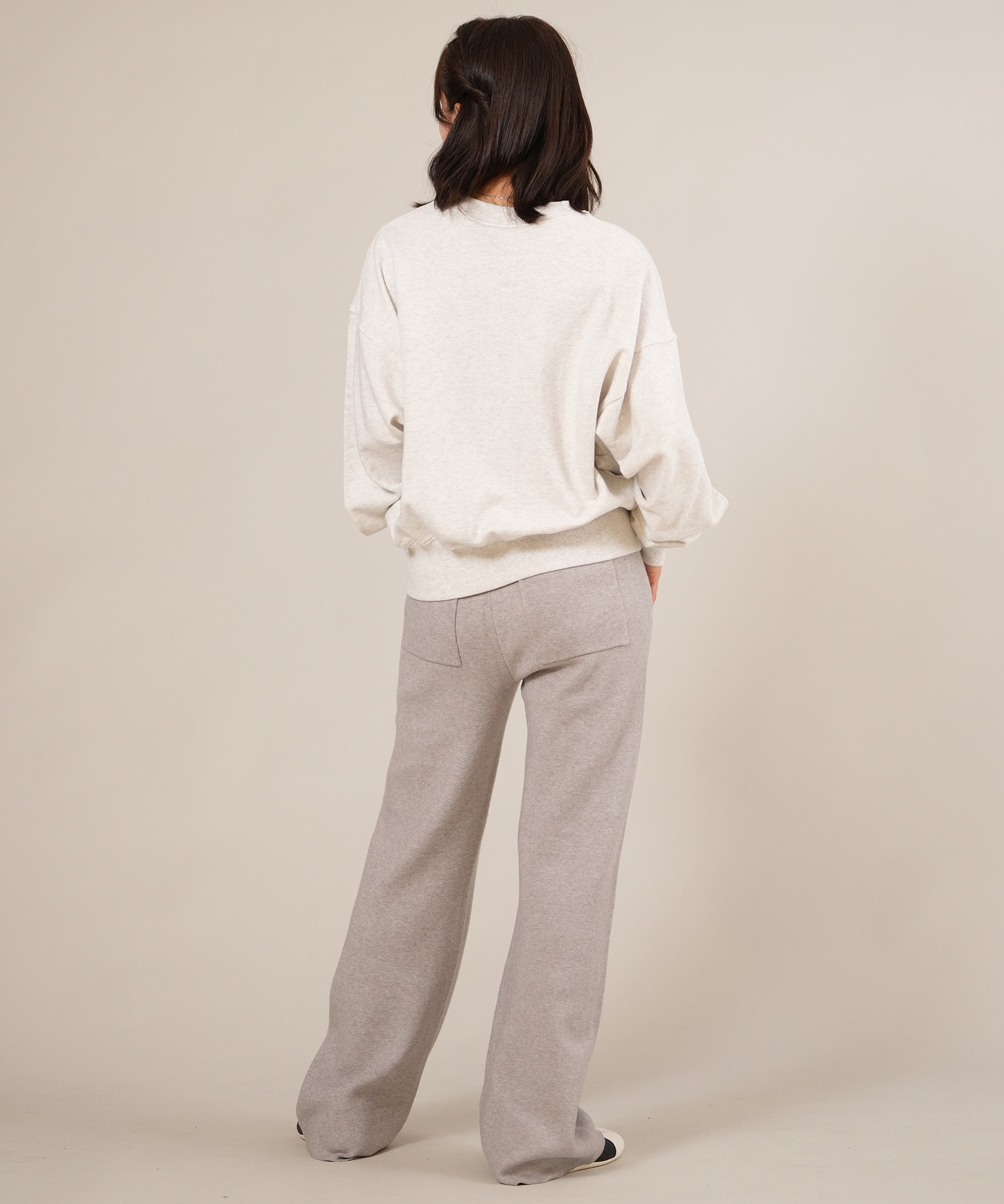 RIKKA FEMME リッカファム トレーナー スウェット レディース クルーネック ワンポイント 刺繍 裏毛 RF25FW16(GRY-FREE)