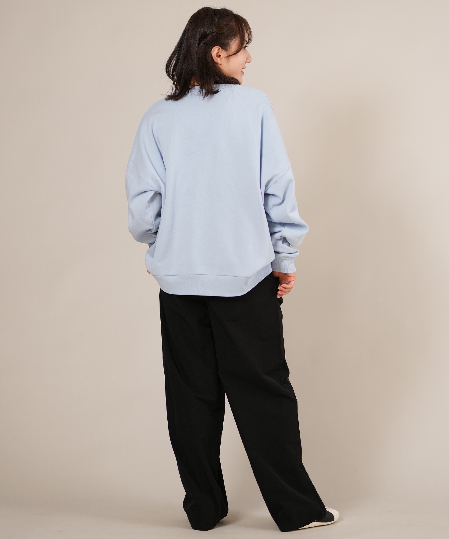 RIKKA FEMME リッカファム トレーナー スウェット レディース クルーネック カレッジロゴ 刺繍 裏起毛 RF25FW06(IVO-FREE)