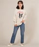 RIKKA FEMME リッカファム トレーナー スウェット レディース クルーネック ボーダー・コリー 裏毛 RF25FW07(WHT-FREE)
