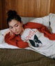 RIKKA FEMME リッカファム トレーナー スウェット レディース クルーネック ボーダー・コリー 裏毛 RF25FW07(WHT-FREE)