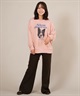 RIKKA FEMME リッカファム トレーナー スウェット レディース クルーネック ボーダー・コリー 裏毛 RF25FW07(WHT-FREE)