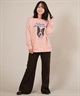 RIKKA FEMME リッカファム トレーナー スウェット レディース クルーネック ボーダー・コリー 裏毛 RF25FW07(WHT-FREE)