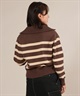 RIKKA FEMME リッカファム ニット セーター レディース ボーダー ショート丈 RF25FW21(BRN-FREE)