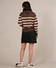 RIKKA FEMME リッカファム ニット セーター レディース ボーダー ショート丈 RF25FW21(BRN-FREE)