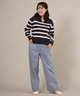 RIKKA FEMME リッカファム ニット セーター レディース ボーダー ショート丈 RF25FW21(BRN-FREE)