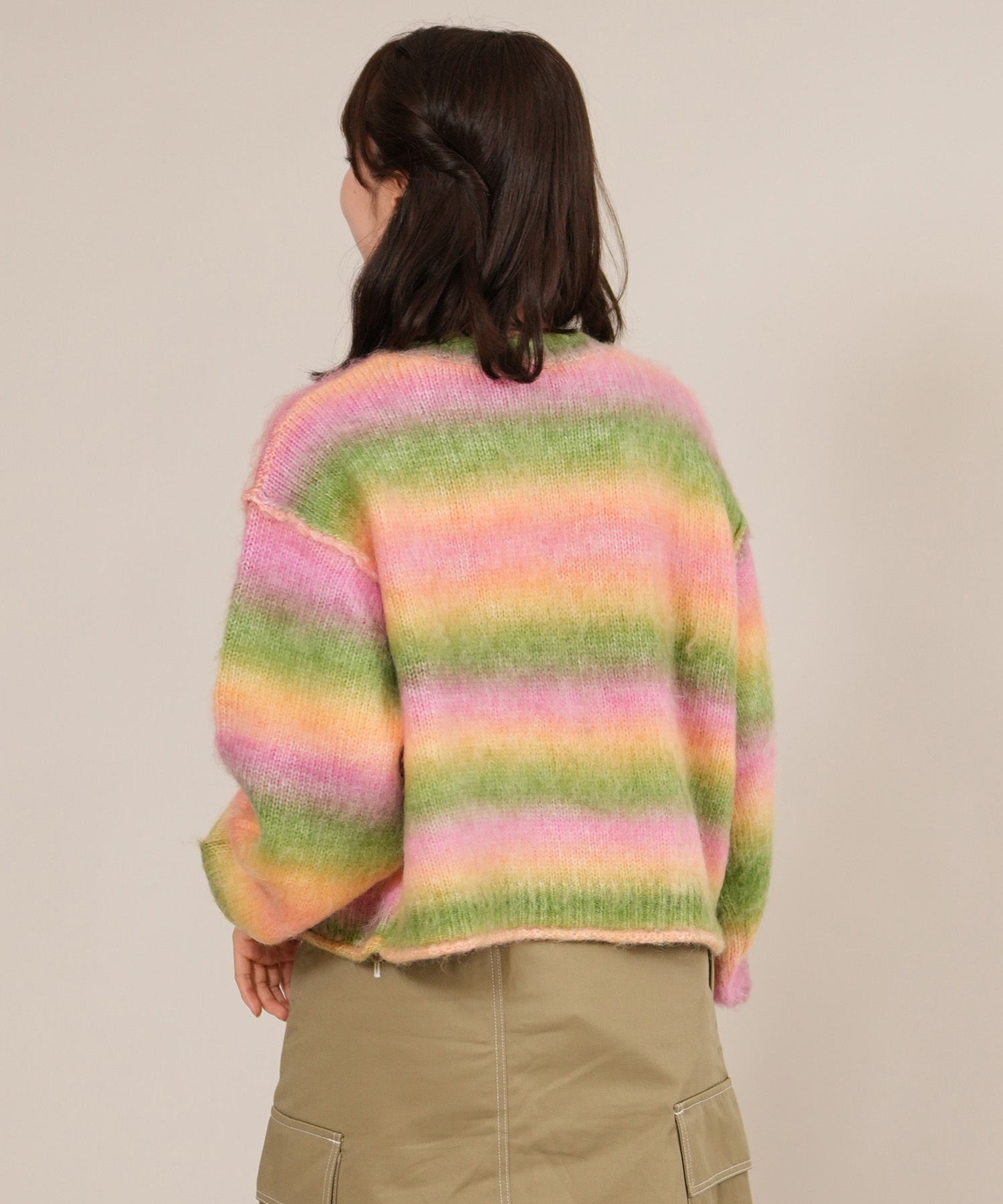 RIKKA FEMME リッカファム ニット セーター レディース シャギー グラデーション RF25FW22(BLU-FREE)