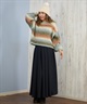 RIKKA FEMME リッカファム ニット セーター レディース シャギー グラデーション RF25FW22(BLU-FREE)