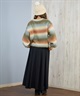 RIKKA FEMME リッカファム ニット セーター レディース シャギー グラデーション RF25FW22(BLU-FREE)