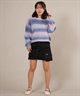 RIKKA FEMME リッカファム ニット セーター レディース シャギー グラデーション RF25FW22(BLU-FREE)